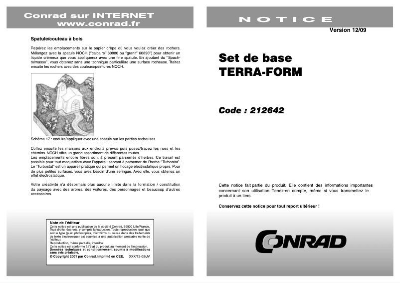 Page n°1 - Manuel utilisateur NOCH TERRA-FORM