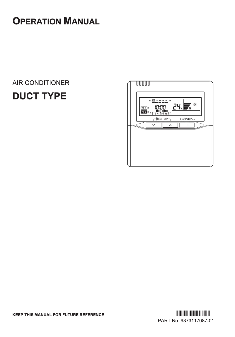 Page 1 de la notice Manuel utilisateur Fujitsu ARG18FUAL