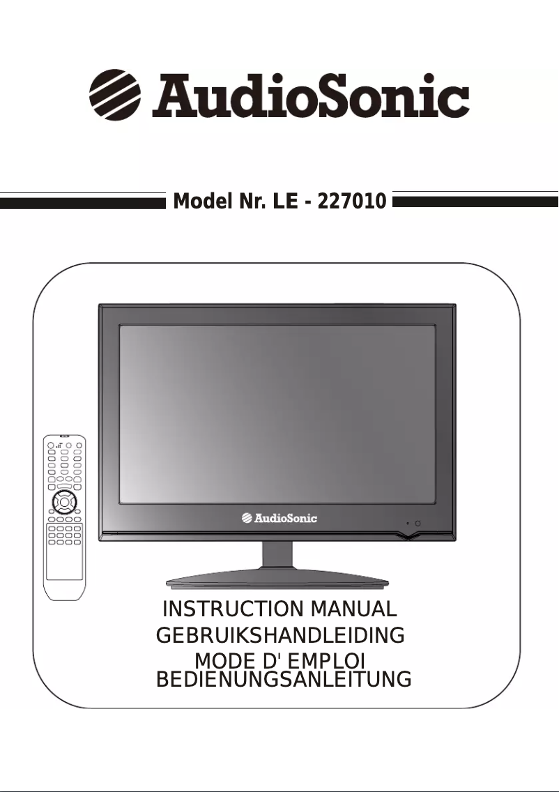 Page 1 de la notice Manuel utilisateur AudioSonic LE-227010
