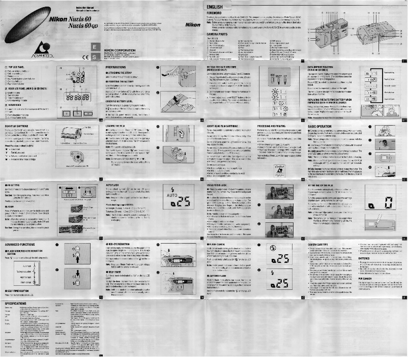 Image de la première page du manuel de l'appareil Nuvis 60 QD