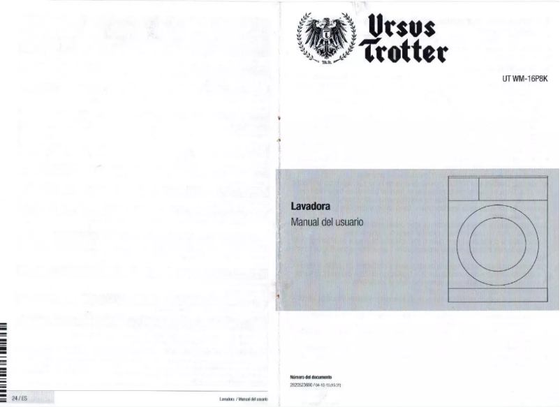 Page n°1 - Manuel utilisateur Ursus Trotter UT WM-16P8K