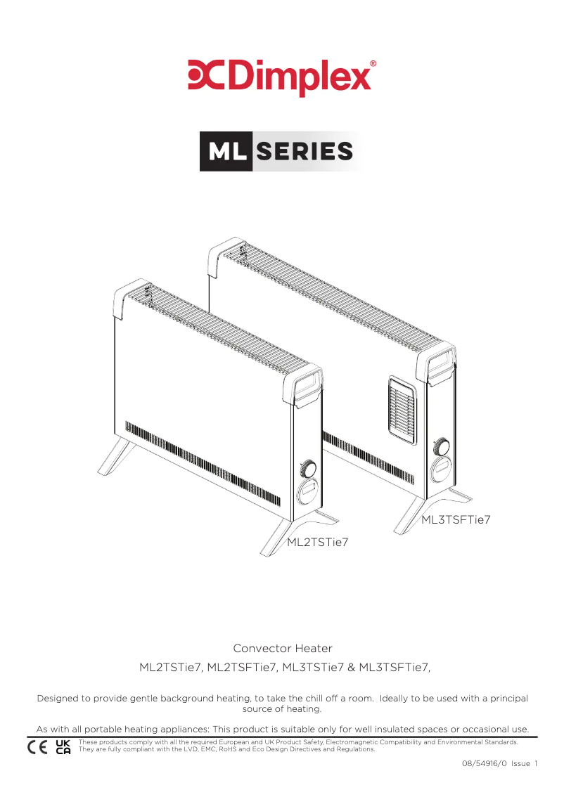 Page n°1 - Manuel utilisateur Dimplex ML3TSTie7