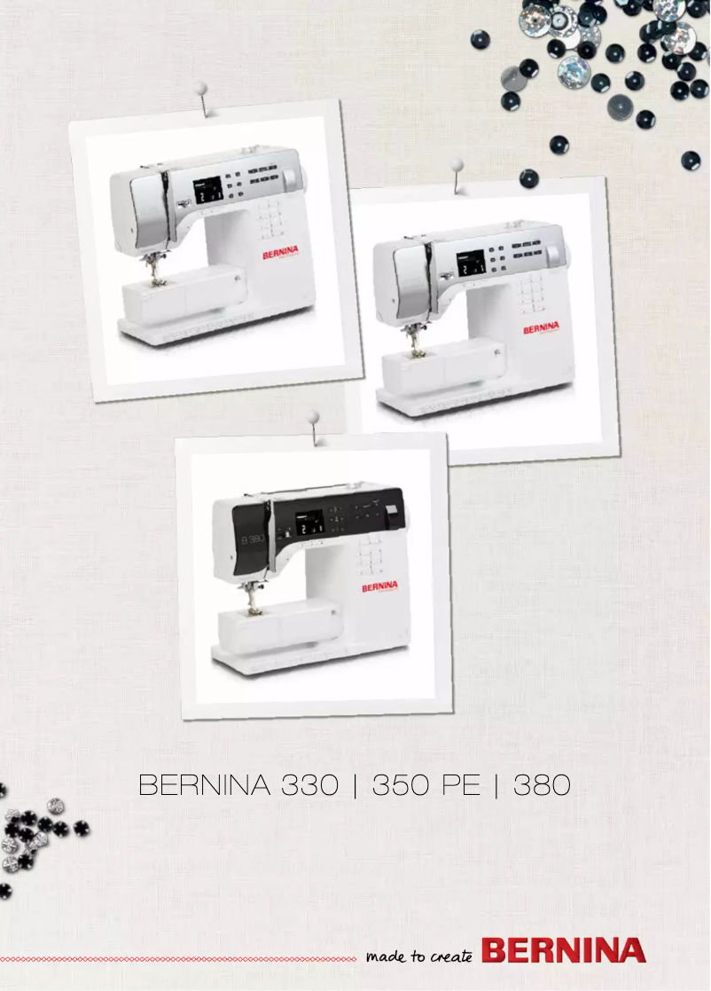 Page n°1 - Manuel utilisateur Bernina B330