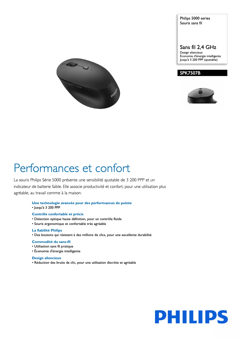 Image de la première page du manuel de l'appareil SPK7507B