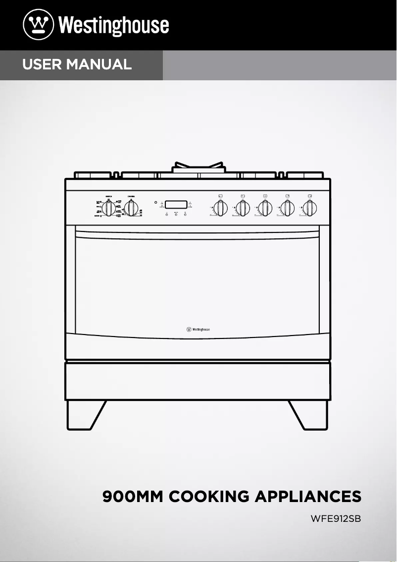 Page n°1 - Manuel utilisateur Westinghouse WFE912SB