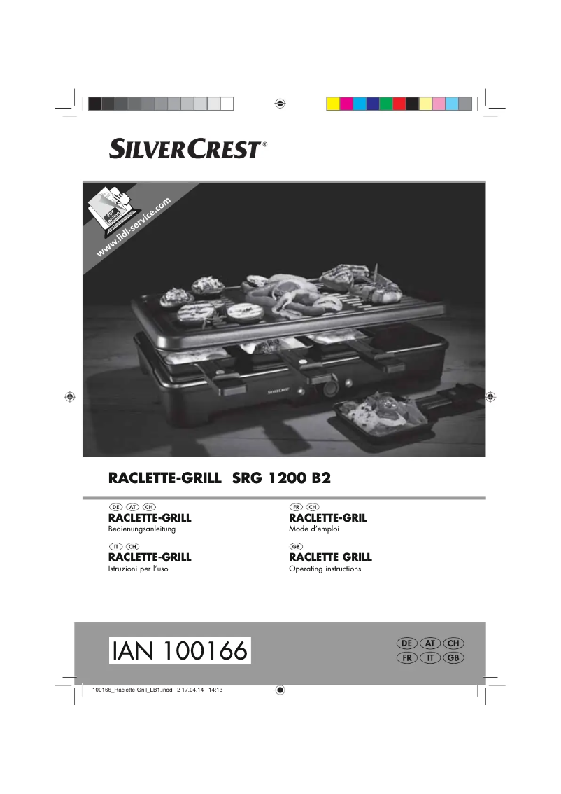 Page n°1 - Manuel utilisateur SilverCrest SRGS 1400 B2