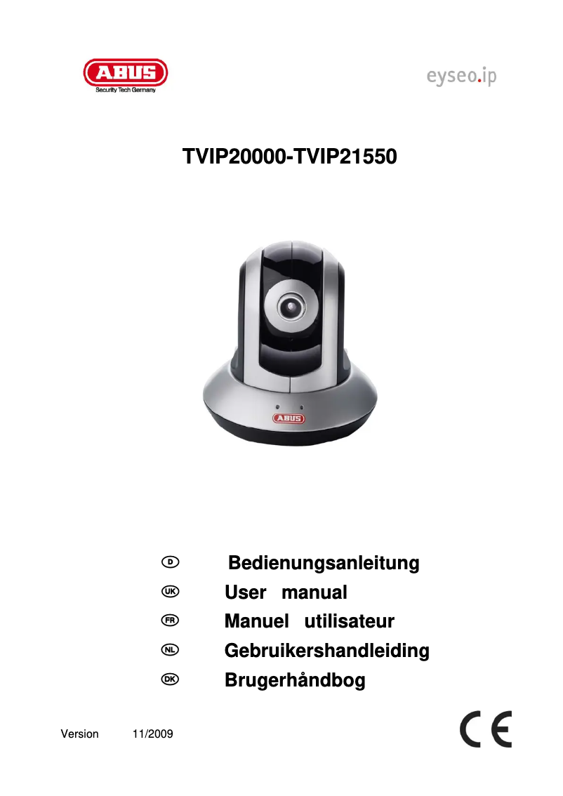 Page n°1 - Manuel utilisateur Abus TVIP21551