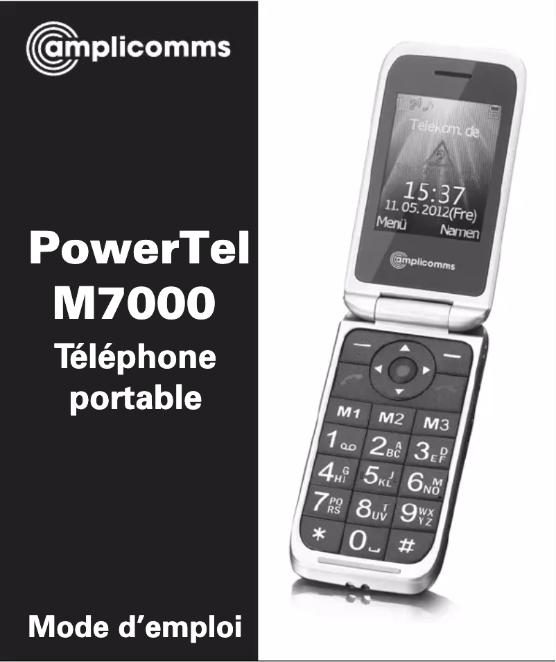 Page n°1 - Manuel utilisateur Amplicom PowerTel M7000