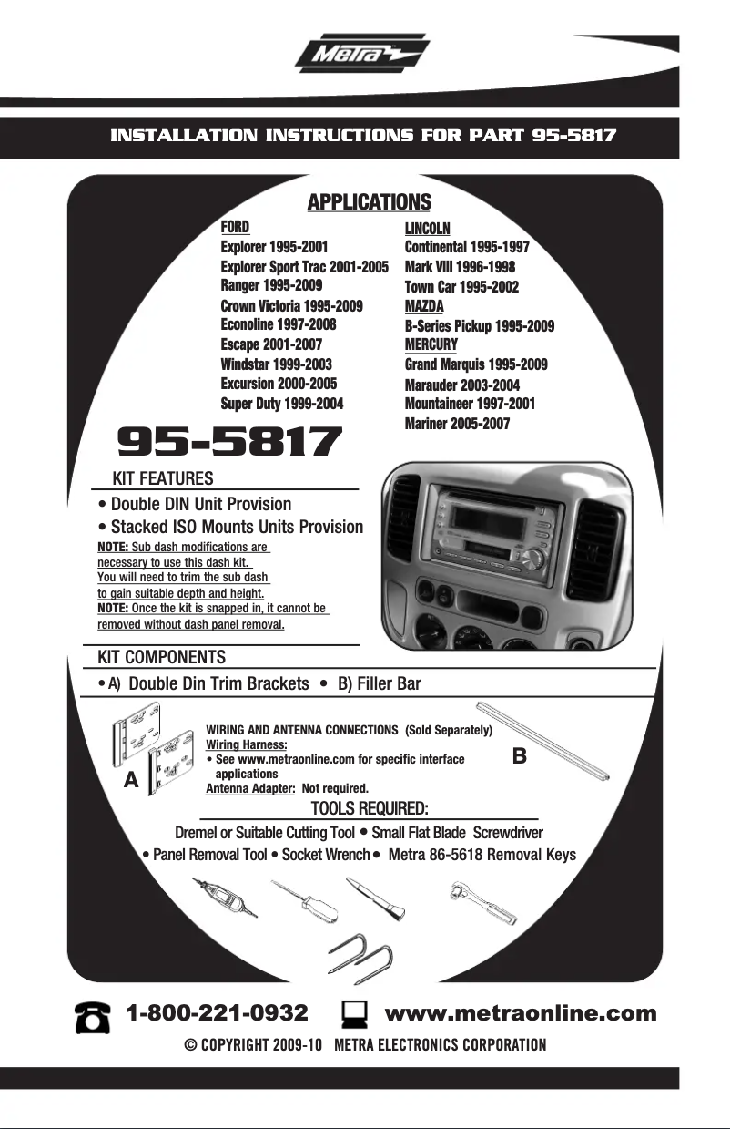 Page n°1 - Brochure Metra 95-5817