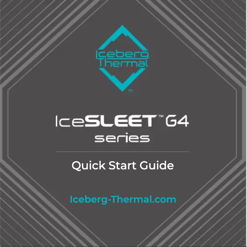 Image de la première page du manuel de l'appareil IceSLEET G4 Silent