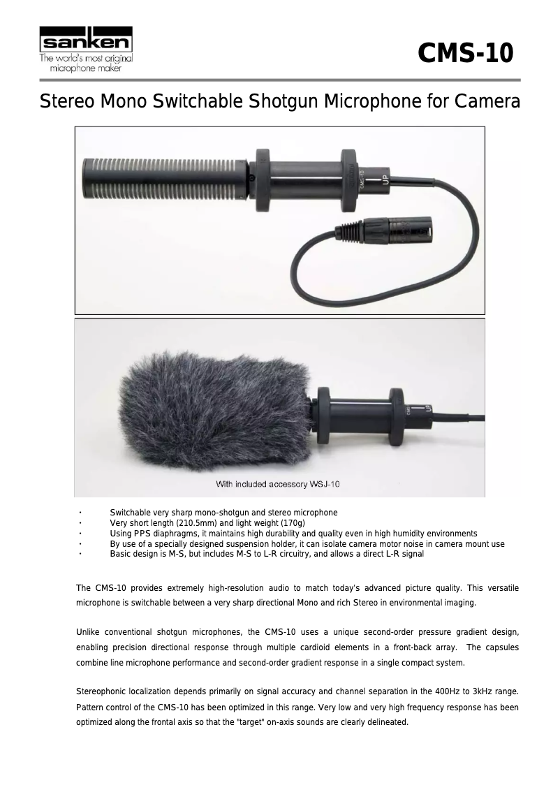 Image de la première page du manuel de l'appareil CMS-10