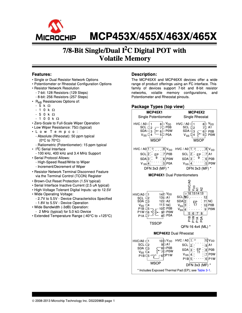 Imagen de la primera página del manual del dispositivo mcp4662