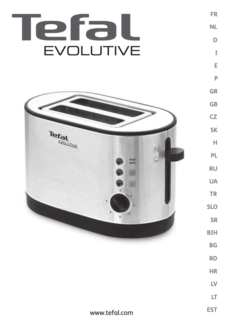 Página 1 del manual Manual de usuario Tefal Evolutive TT3900