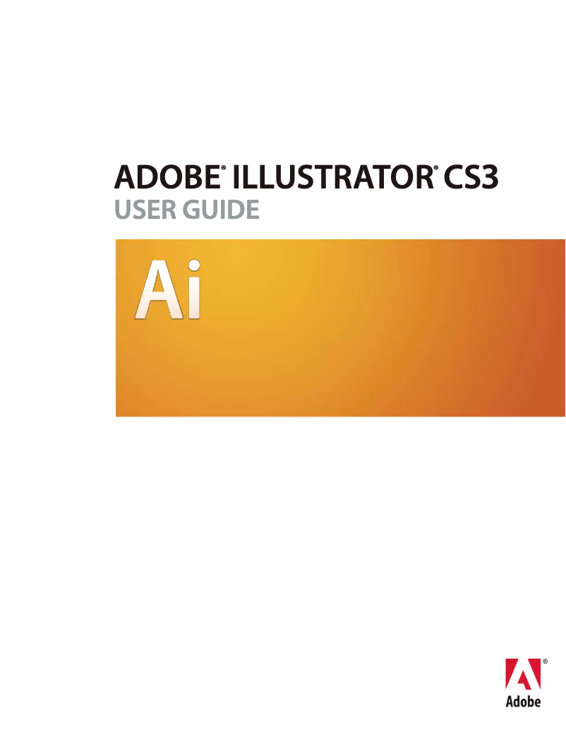 Page n°1 - Manuel utilisateur Adobe Illustrator CS3