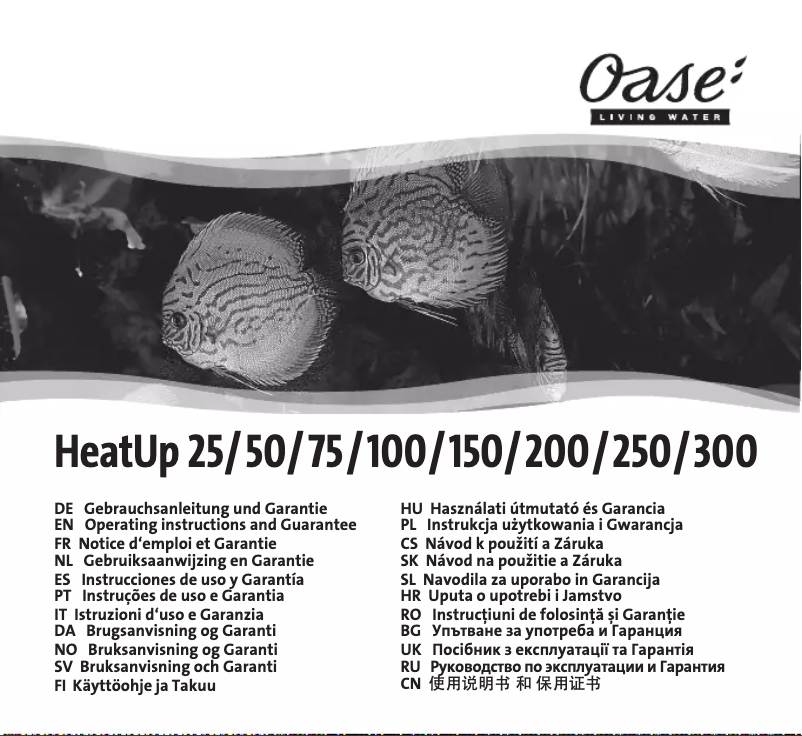 Page n°1 - Manuel utilisateur Oase BioPlus Thermo 50