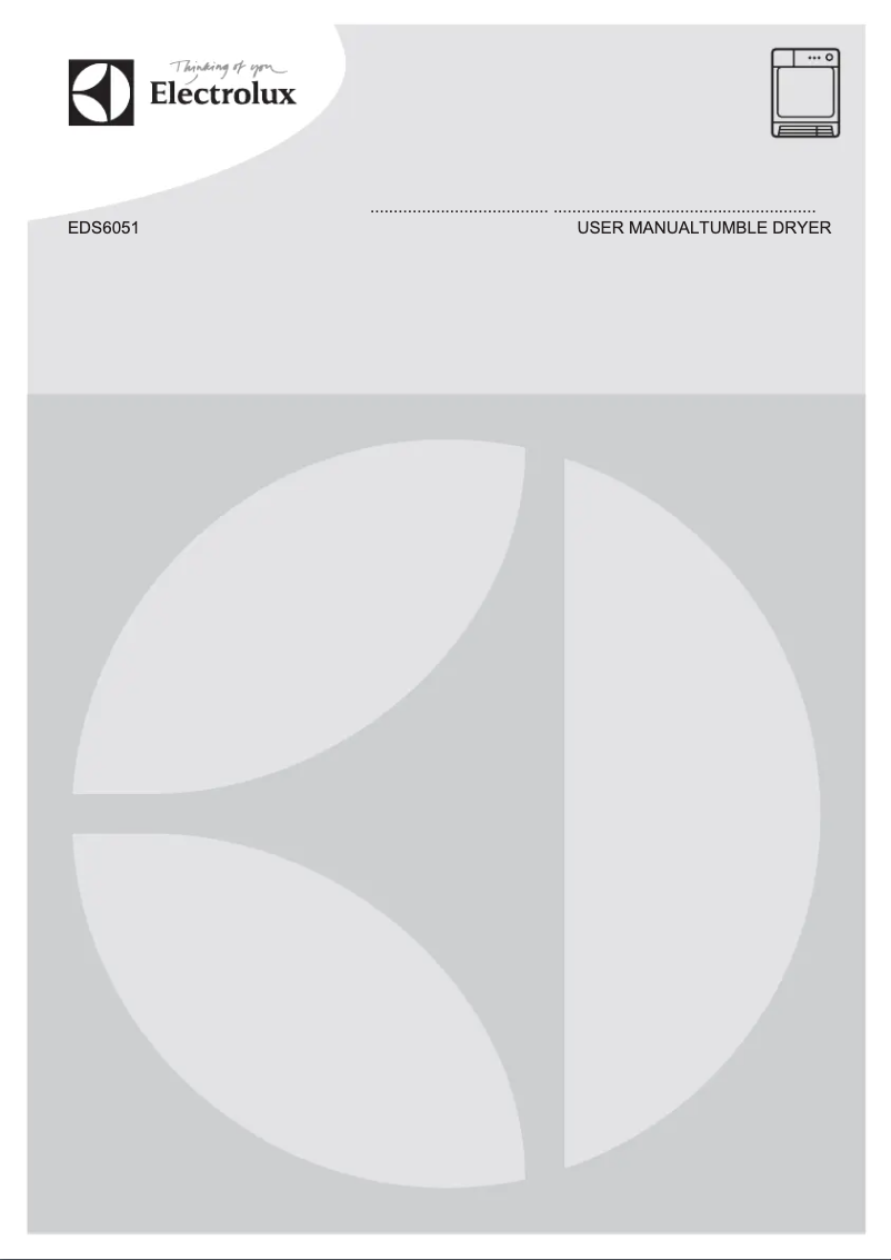 Page 1 de la notice Manuel utilisateur Electrolux EDS6051