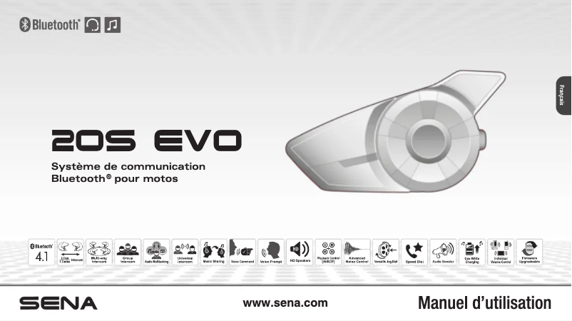 Page n°1 - Manuel utilisateur Sena 20S