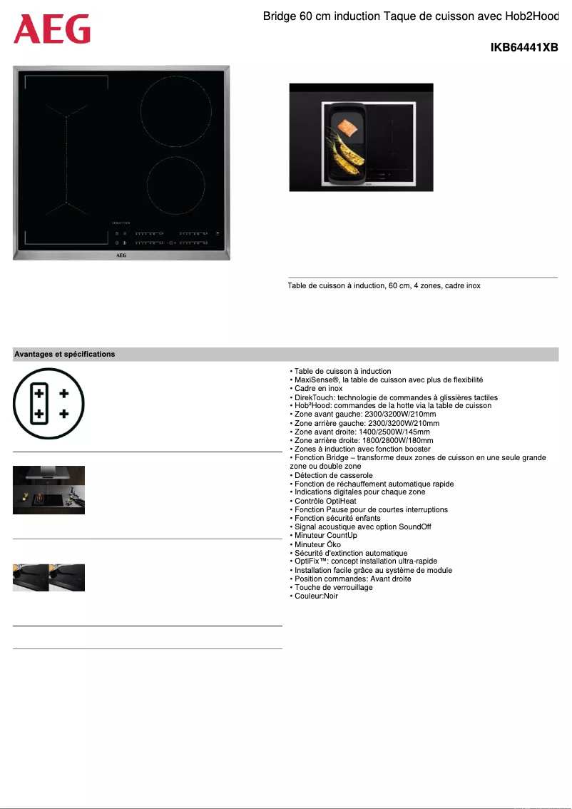 Image de la première page du manuel de l'appareil IKB64441XB