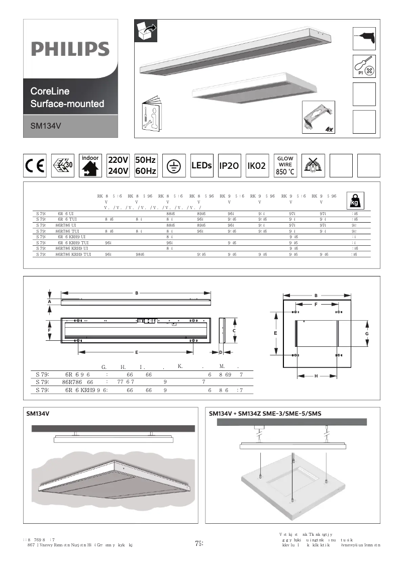 Page 1 de la notice Manuel utilisateur Philips SM134V
