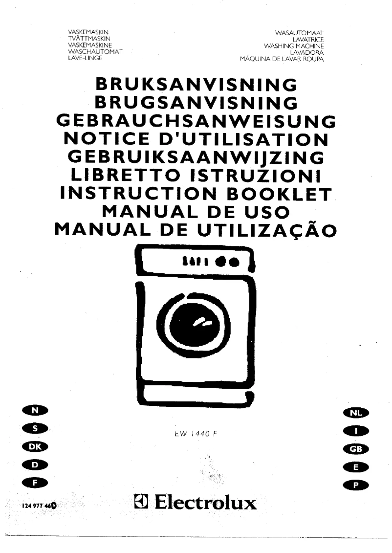 Page 1 de la notice Manuel utilisateur Electrolux EW1440F