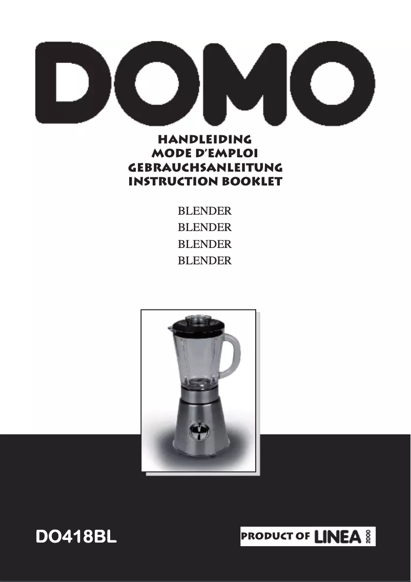 Page n°1 - Manuel utilisateur Domo DO418BL