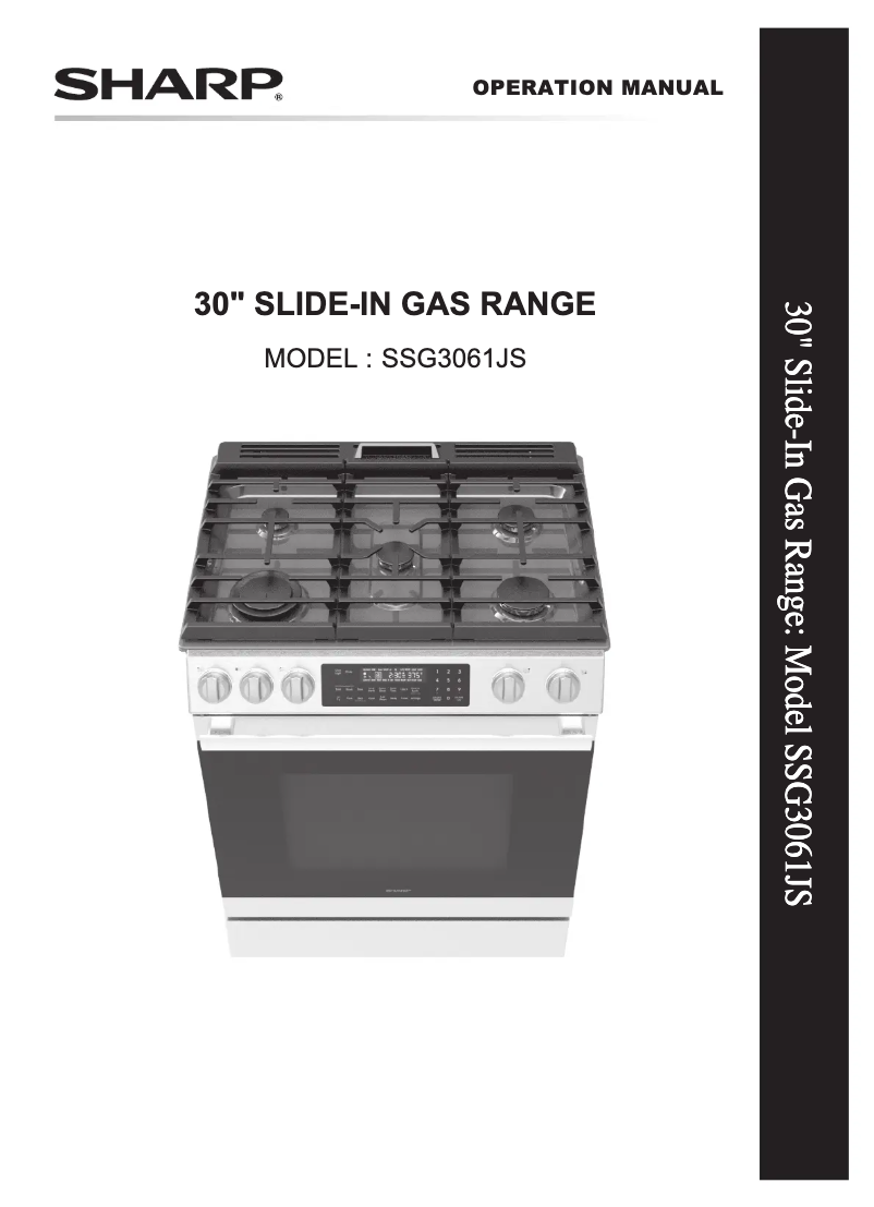 Page 1 de la notice Manuel utilisateur Sharp SSG3061JS