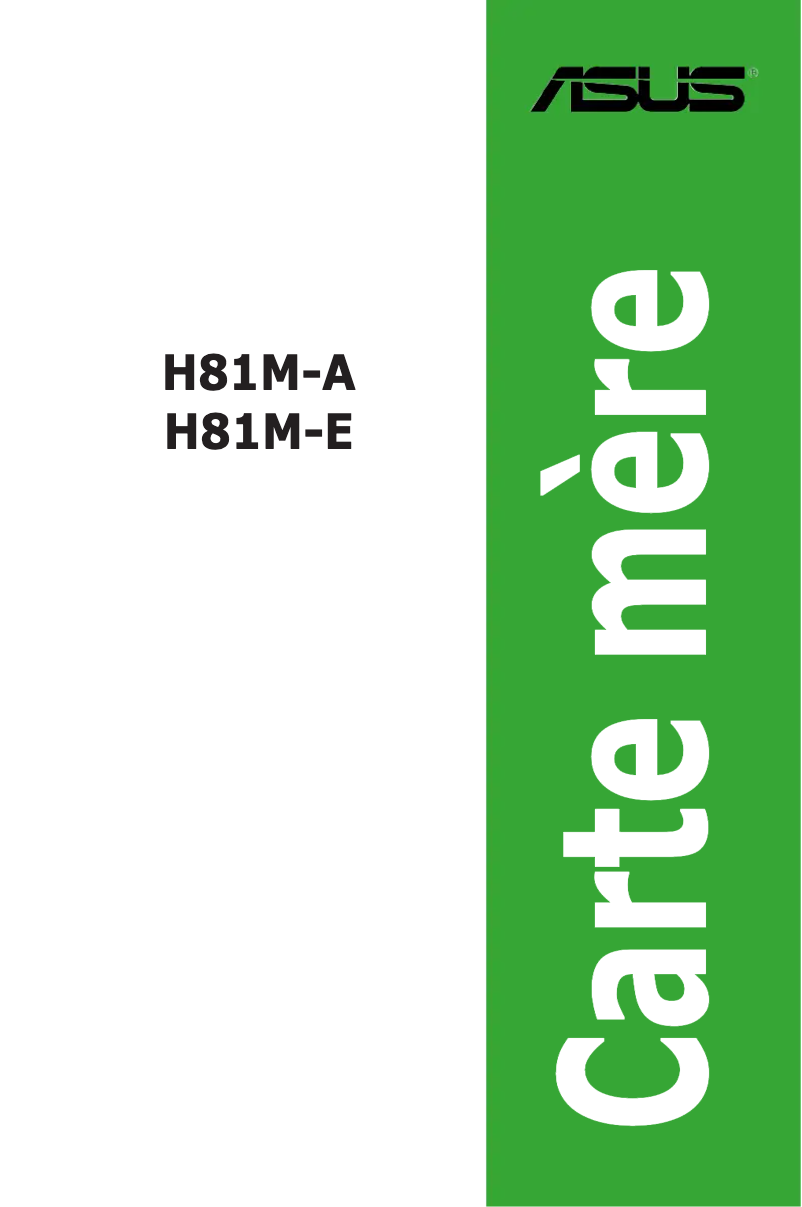 Image de la première page du manuel de l'appareil H81M-A