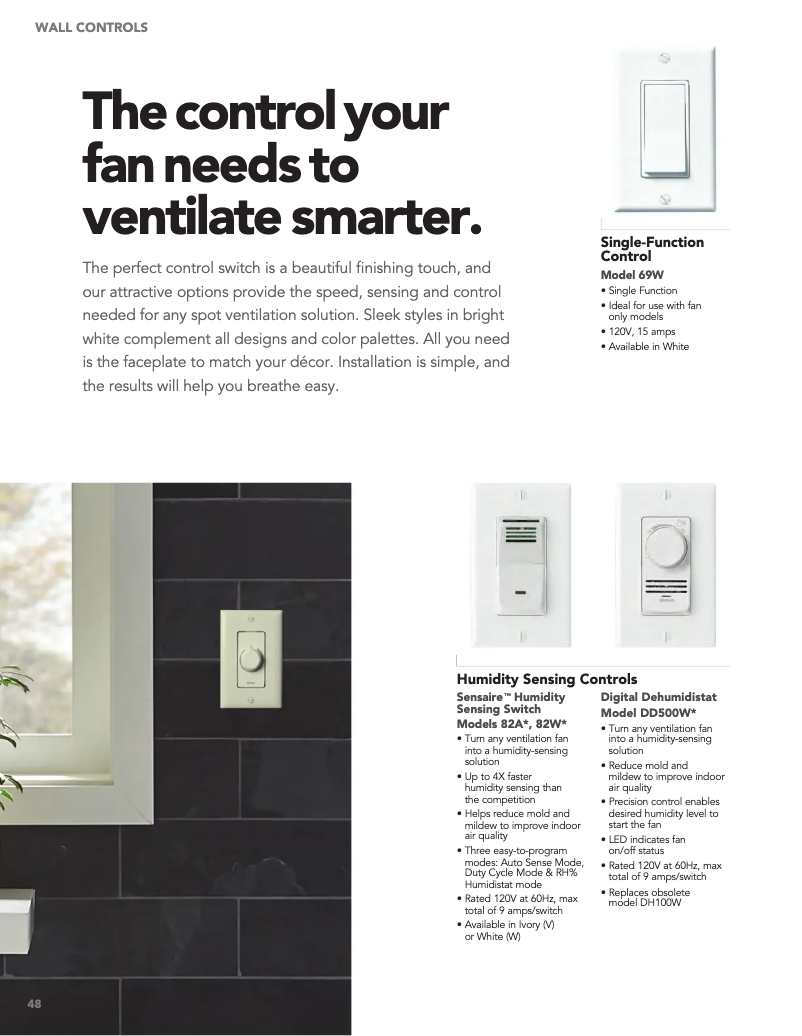 Page 1 de la notice Guide d'installation Broan E070