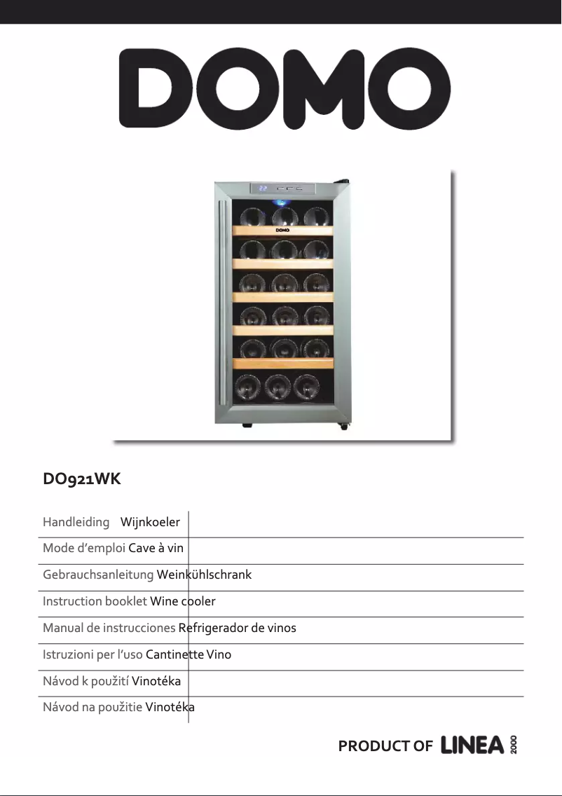 Image de la première page du manuel de l'appareil DO921WK