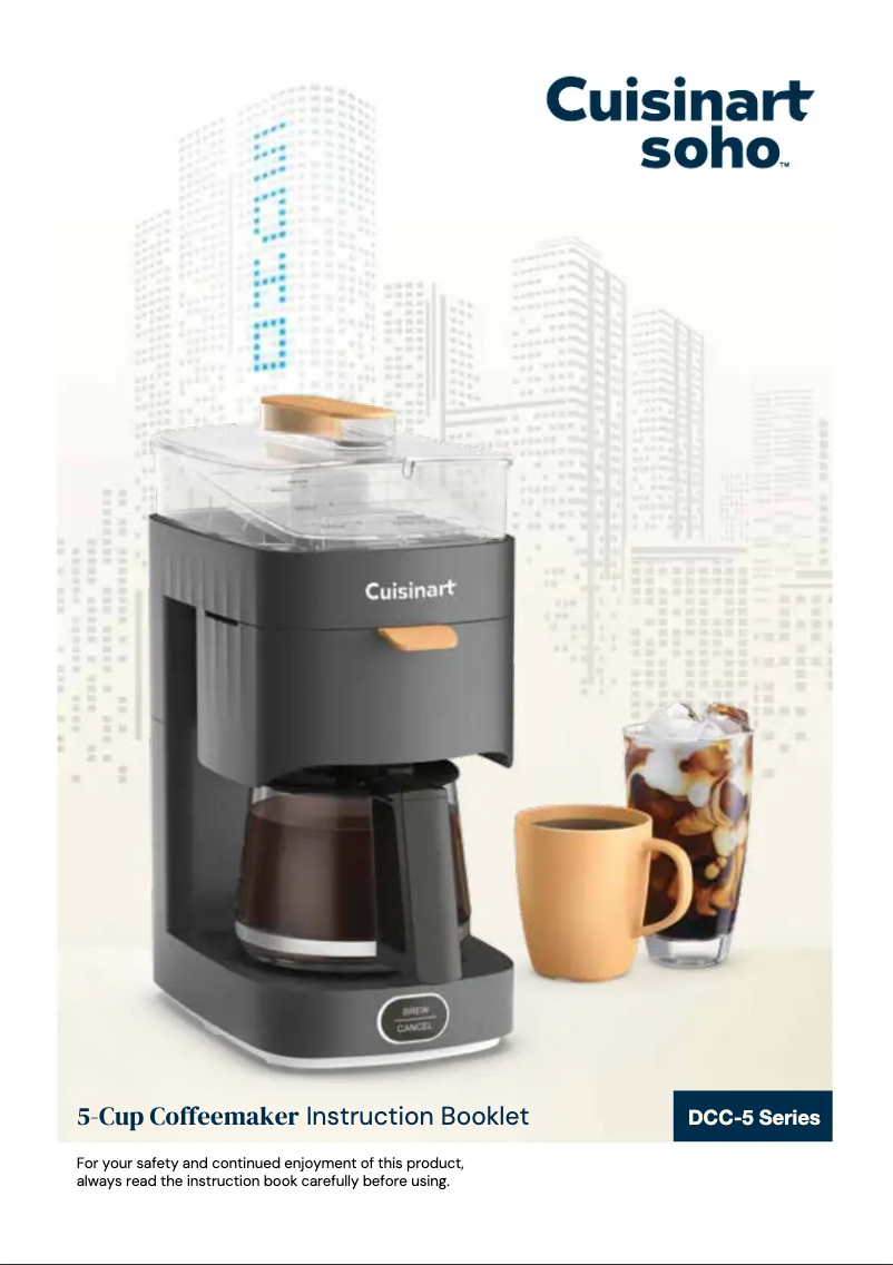 Image de la première page du manuel de l'appareil DCC-5