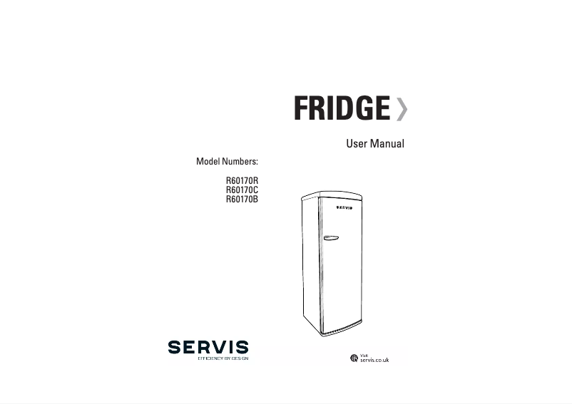 Page 1 de la notice Manuel utilisateur Servis R60170R