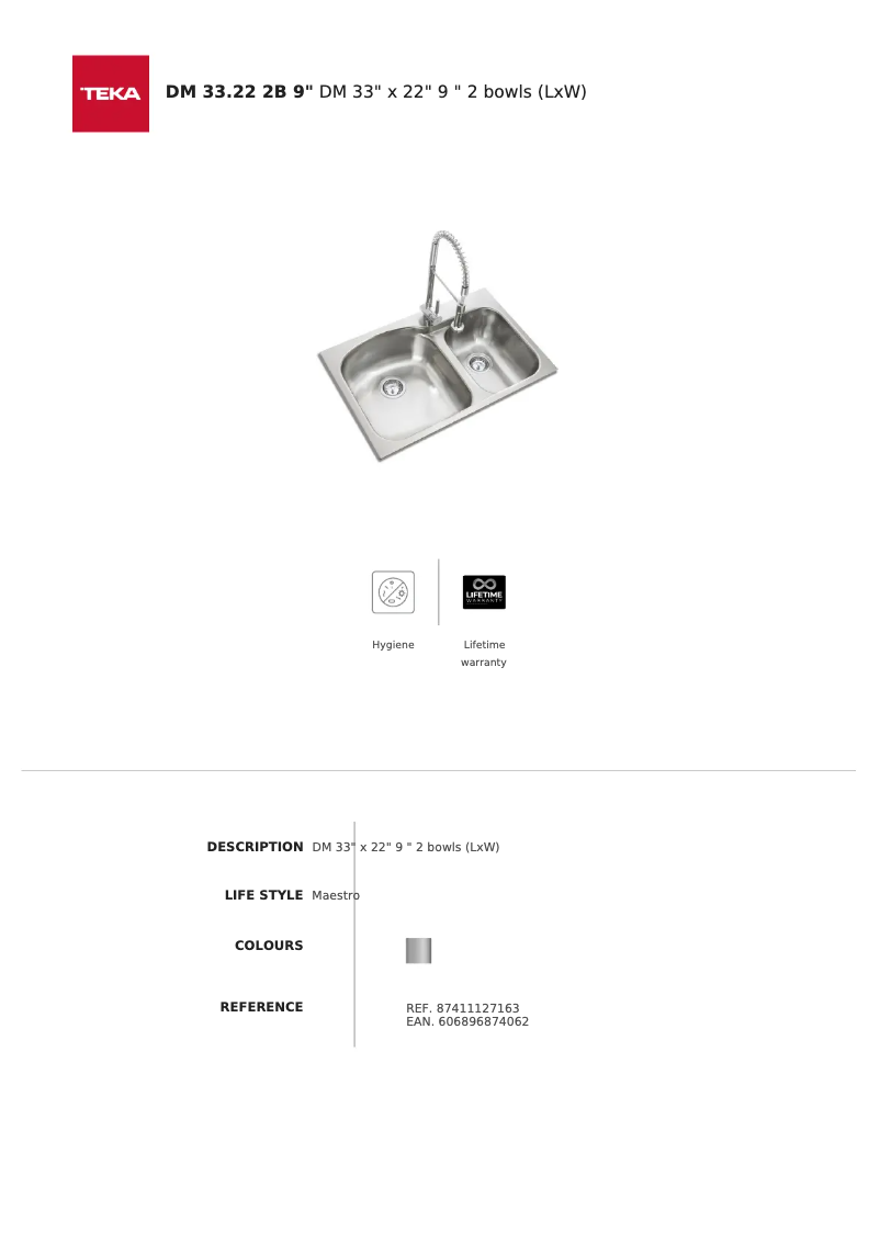 Image de la première page du manuel de l'appareil DM 33.22 2B 9