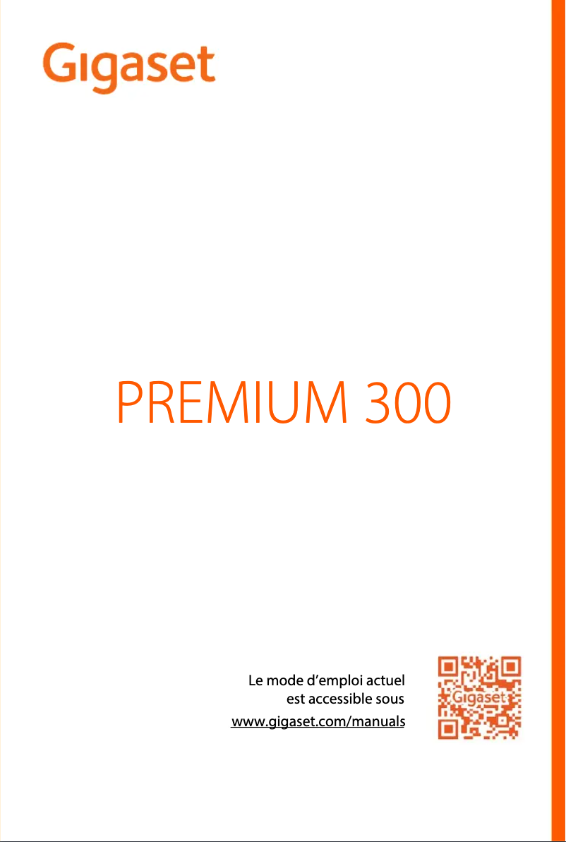 Image de la première page du manuel de l'appareil Premium 300