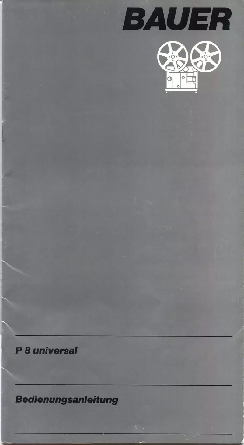 Page 1 de la notice Manuel utilisateur Bauer P8 Universal