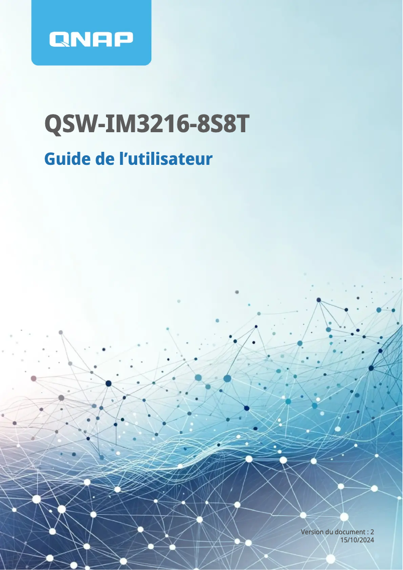 Page n°1 - Manuel utilisateur QNAP QSW-IM3216-8S8T