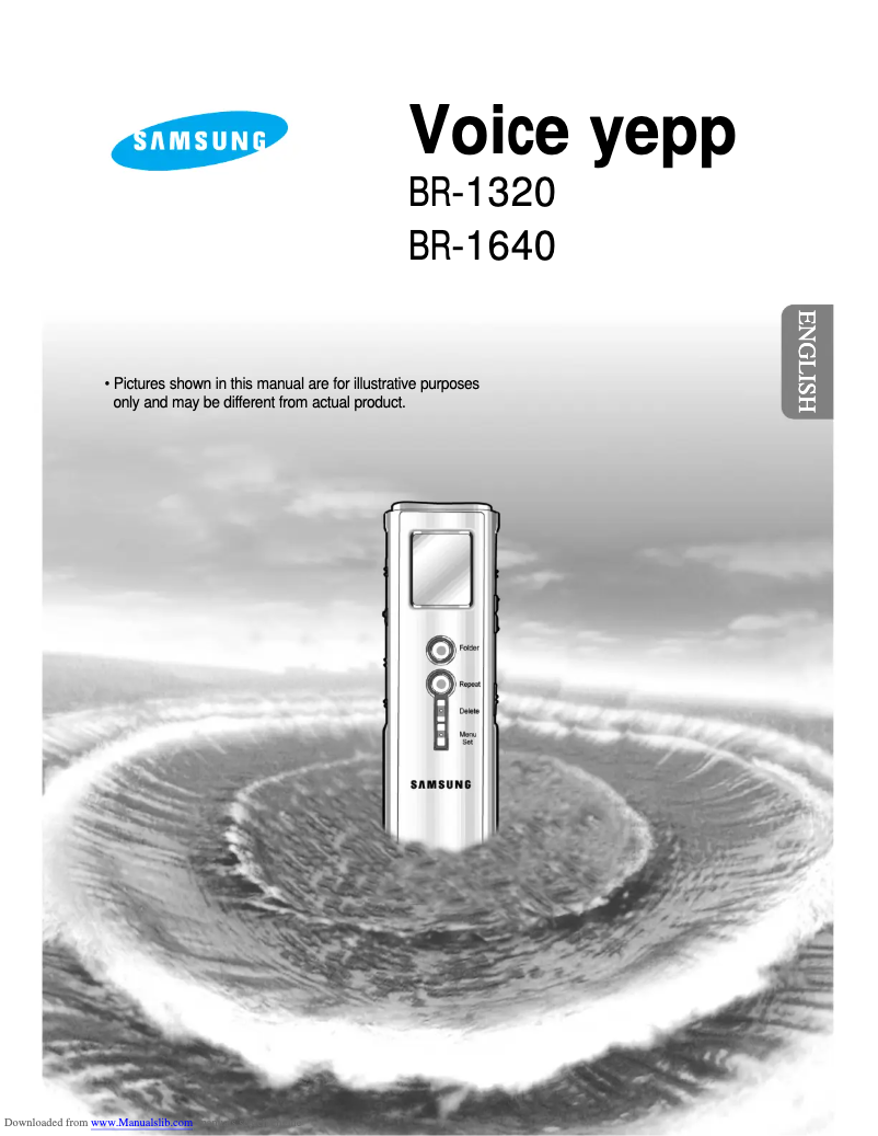 Image de la première page du manuel de l'appareil Voice yepp BR-1640