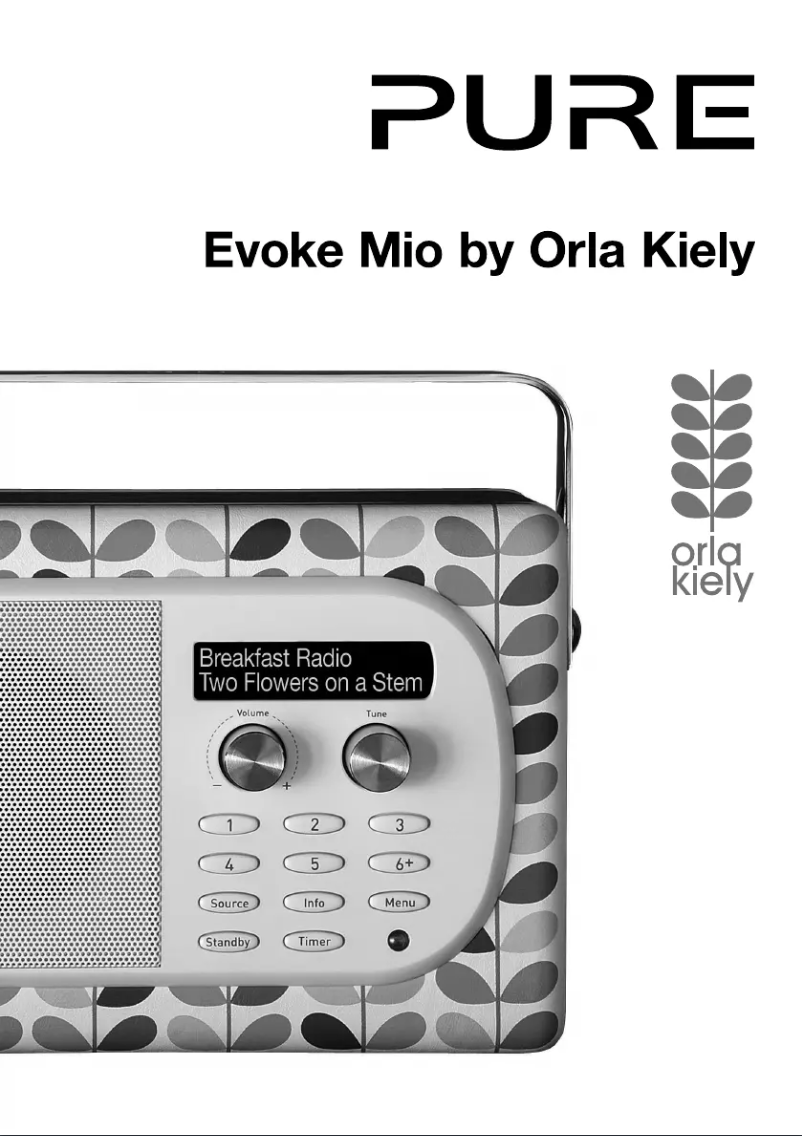 Page 1 de la notice Manuel utilisateur Pure Evoke Mio by Orla Kiely