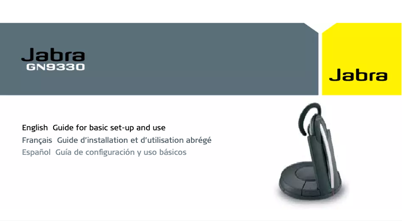 Page n°1 - Manuel utilisateur Jabra GN9330