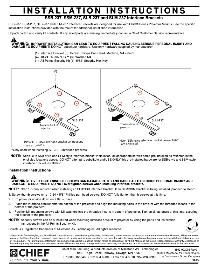 Image de la première page du manuel de l'appareil RSMA237