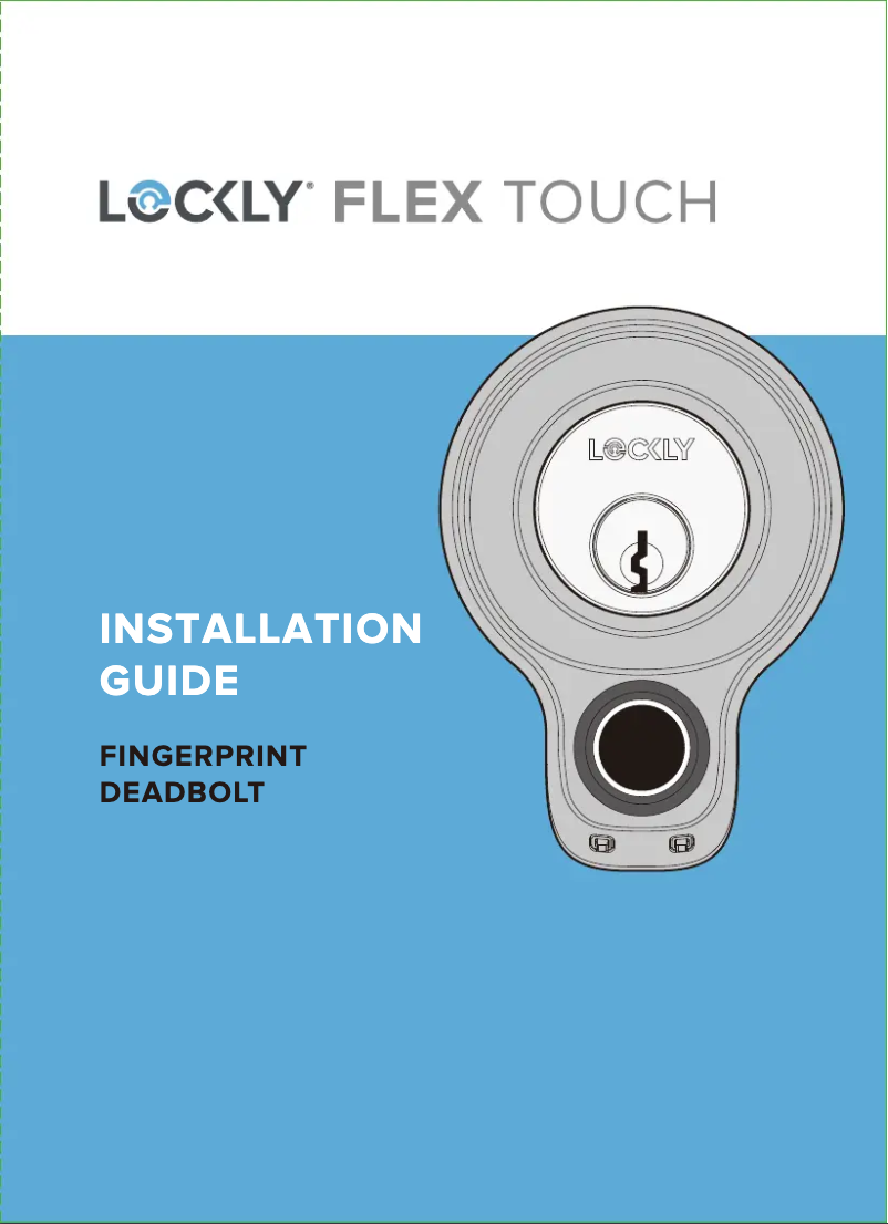 Page n°1 - Manuel utilisateur Lockly Flex Touch