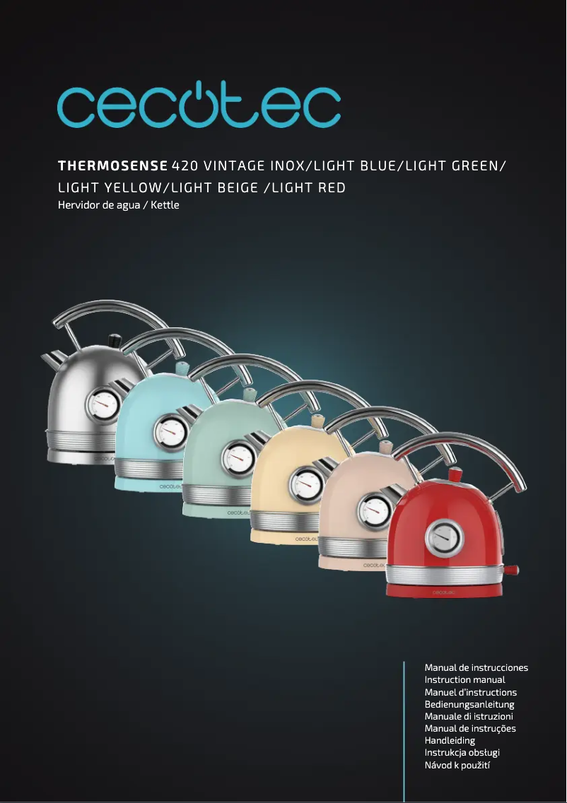 Página 1 del manual Manual de usuario Cecotec Thermosense 420 Vintage