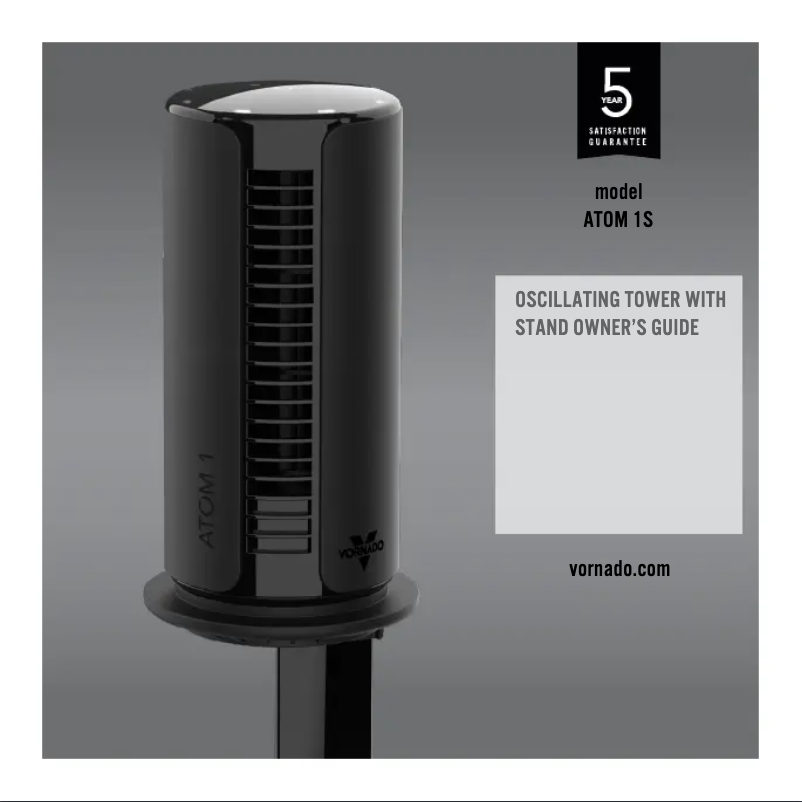 Page 1 de la notice Manuel utilisateur Vornado ATOM 1S