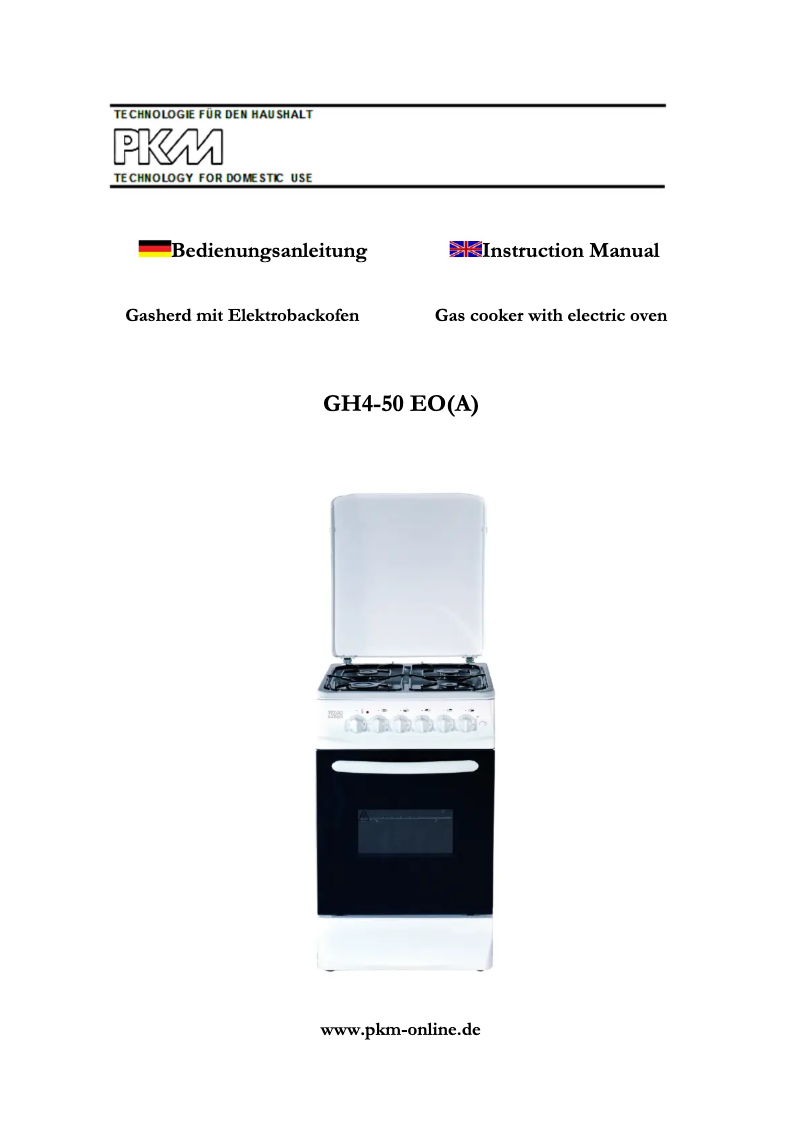 Page 1 de la notice Manuel utilisateur PKM GH4-50 EO(A)