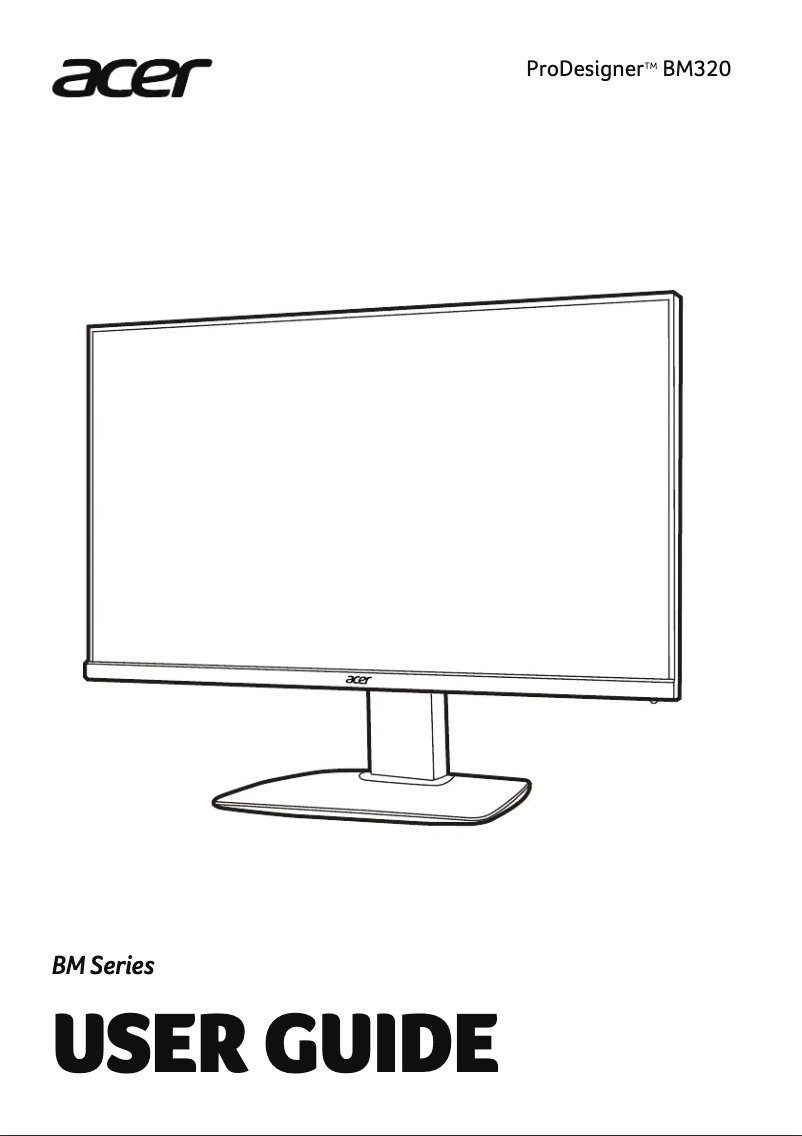 Página 1 del manual Manual de usuario Acer BM320