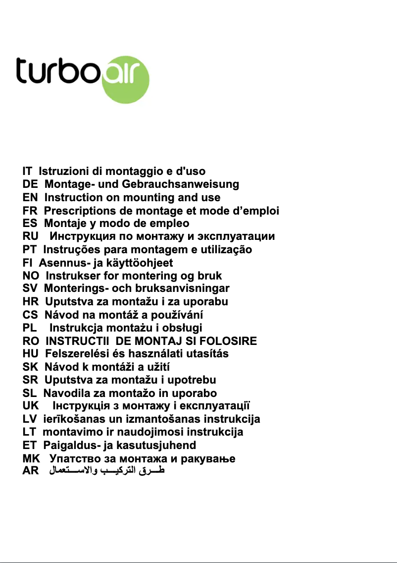 Image de la première page du manuel de l'appareil Lipari IX/LX/A