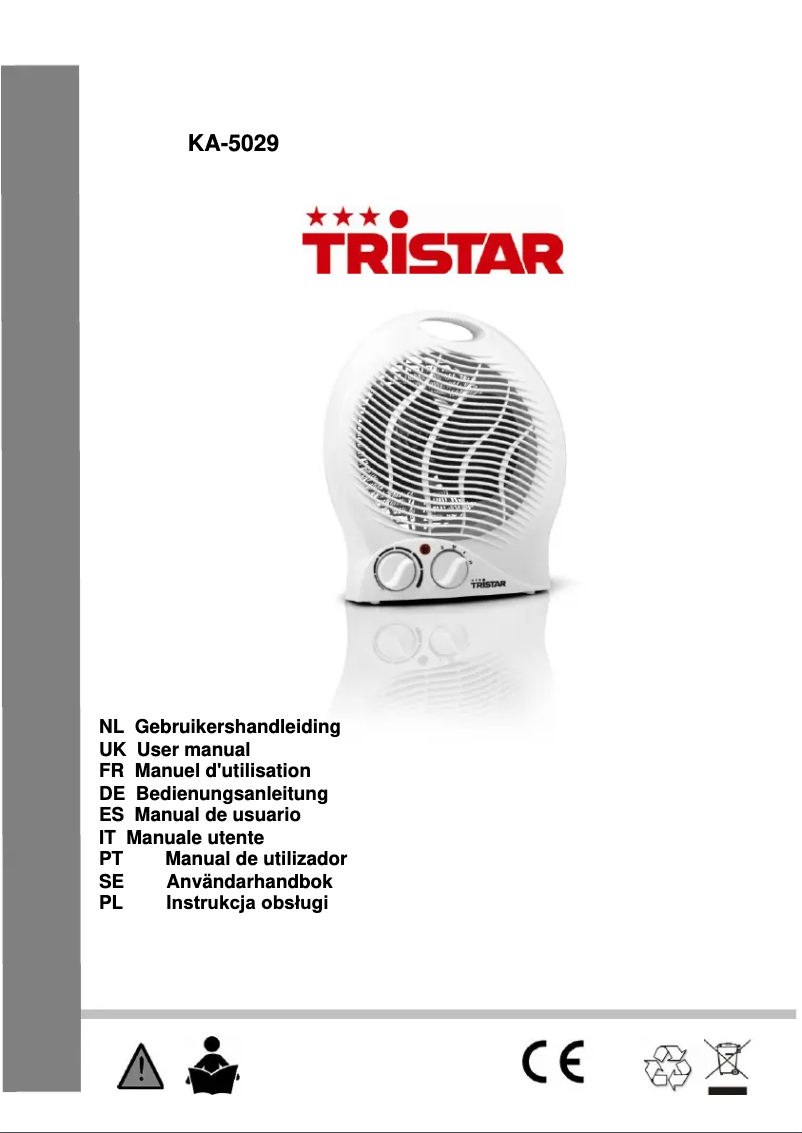Page n°1 - Manuel utilisateur TriStar KA-5029