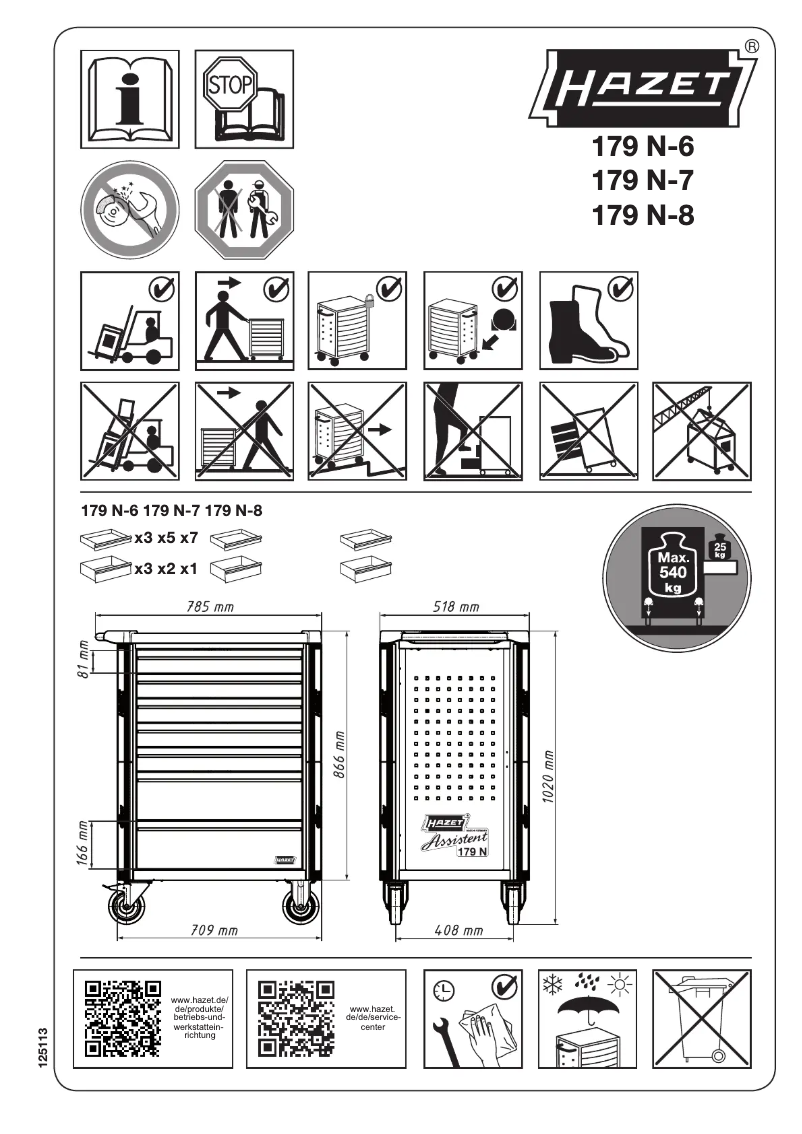 Page 1 de la notice Manuel utilisateur Hazet 179N-8