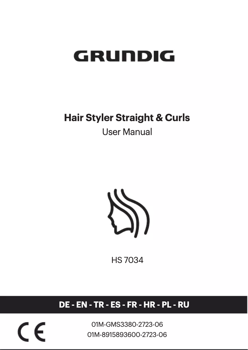 Page 1 de la notice Manuel utilisateur Grundig HS 7034