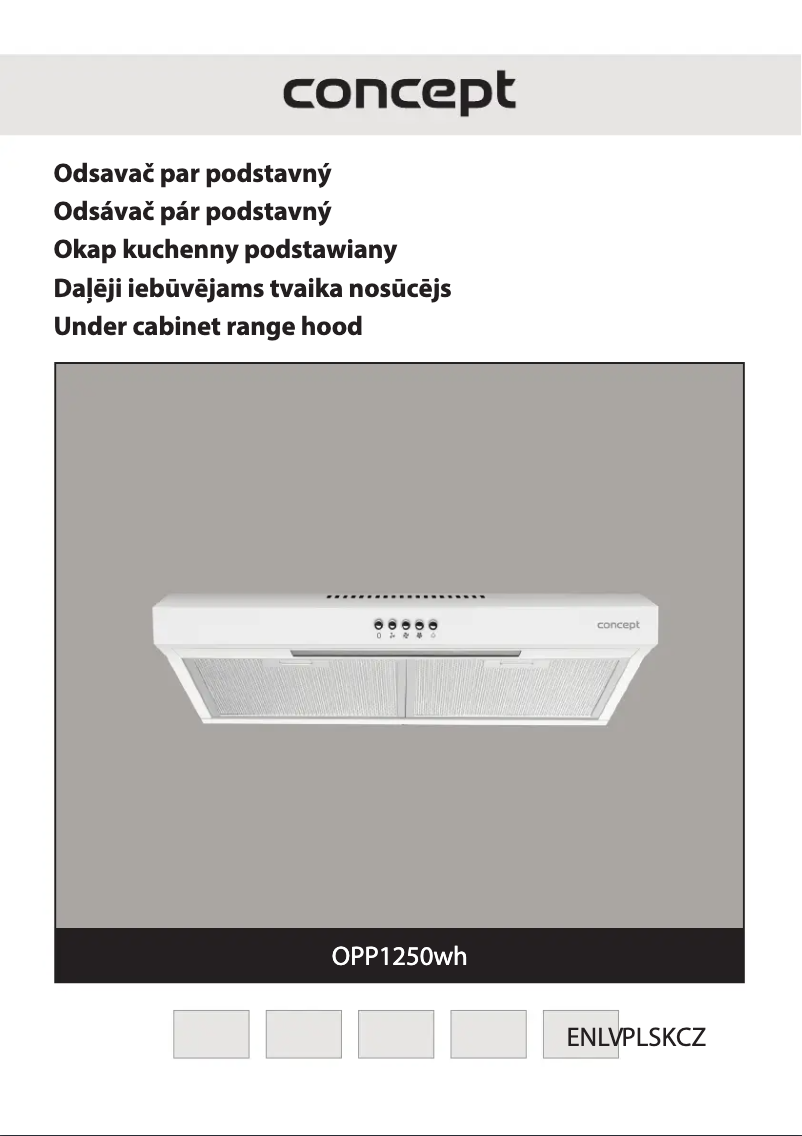 Página 1 del manual Manual de usuario Concept OPP1250WH