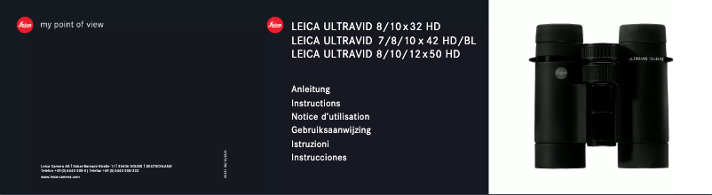 Image de la première page du manuel de l'appareil Ultravid 12x50 HD